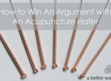 how to win an arguement with an acupuncture hater