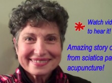 relief from sciatica pain using acupuncture
